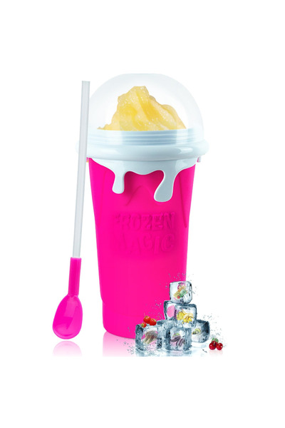 Generic DENX Magic Slushie Maker Cup 300ml, Reusable Ice Cream Cup with Straw...