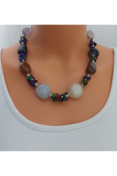 Nej Agate Stone Necklace