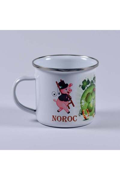 Antok Art Cană emailată personalizată - Lucky Design