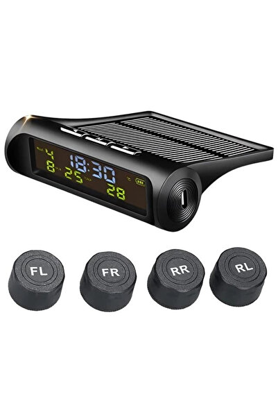 POLAXTOR Solar Dc 5v Araç Oto Lastik Basınç Ölçme Cihazı- İzleme Sistemi