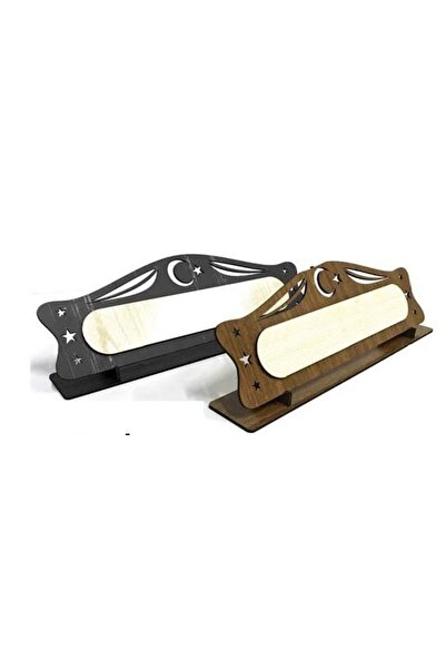 Kalıp Vitrini Ahşap Masaüstü İsimlik