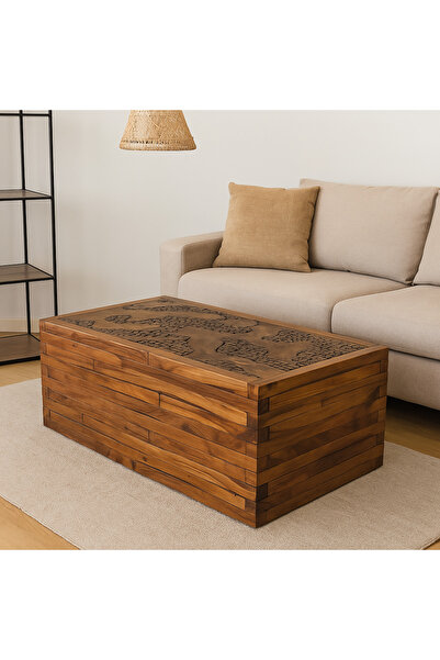 Alqaryah Alkhasbiah Trading Company طاولة خشبية مستطيلة الشكل