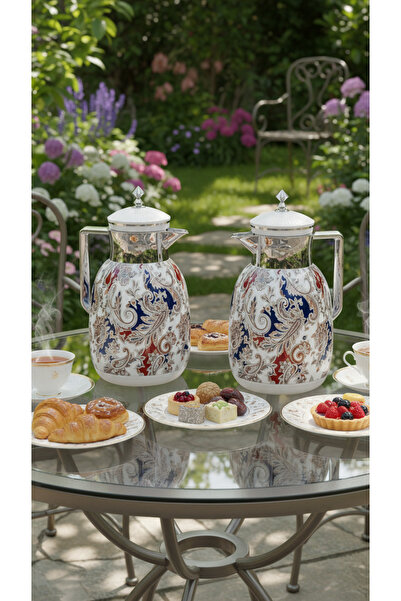 Generic Unique and elegant design 1-liter tea and coffee thermos set