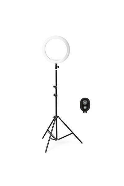 de Ring Light LED 12 inch + Tripod 2m + Smartphone Holder – Selfie / Vlog Lig...
