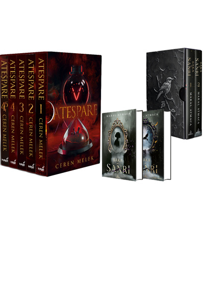 İndigo Kitap Ateşpare 5 Kitaplık Kutulu Set - Ciltli ve Saka ve Sanrı İkili K...