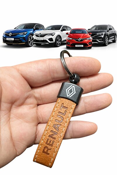 STİLİX GARAGE Μπρελόκ Renault με λογότυπο από συνθετικό δέρμα (ΚΑΦΕ)