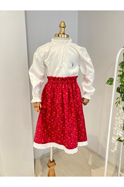 UHDE STORE Çocuk Uzun Tesettür Etek Pazen Etek Namaz Eteği