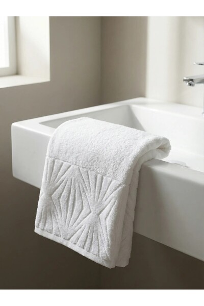 serelya منشفة يد من صدف المحار - 50×90 سم، 250 جرام، 100% قطن