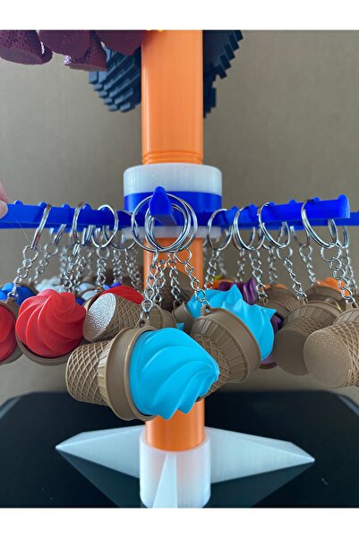 librescraft 3D Stress Relief Click Ice Cream Keychain