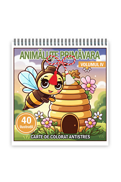 Legendary Gifts Coloring book, A5 format, with metal spiral, model: Spring An...