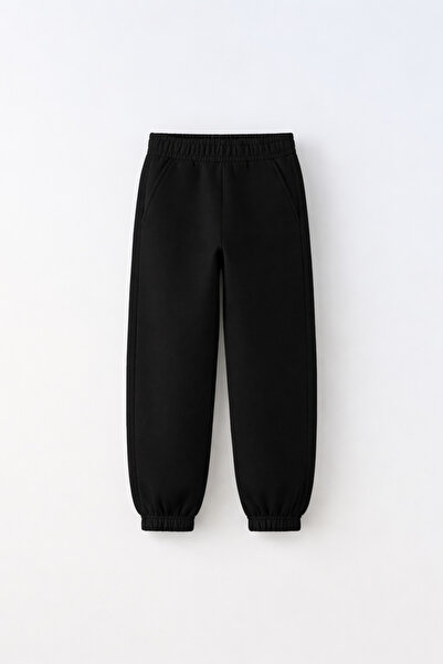 fasardi Unisex Children's Basic Sweatpants 3 Thread Non-Sharandon Fabric Elas...