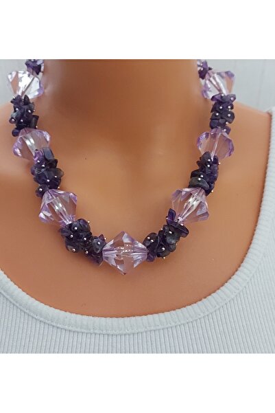 Nej Amethyst Stone Nail Pendant