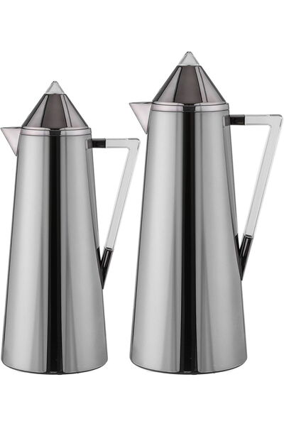 Generic طقم ترمس الدانة من معرض السيف، قطعتان، 0.7/1 لتر، مصنوع من الزجاج من ...