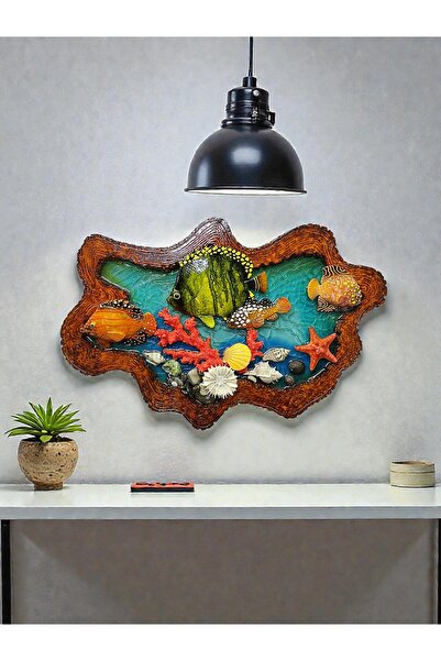 DNC Art&Deco Pictură 3D realizată manual cu răcășină epoxidică - 43x27 cm Art...
