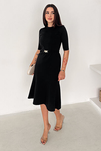 Noa&Noa Rochie midi cu detaliu curea pentru femei – Eleganță cu curea