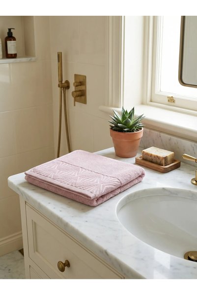 serelya 2-Pack Mussel Hand Towel - 50X90 Cm, 250 Gr, 100% Cotton