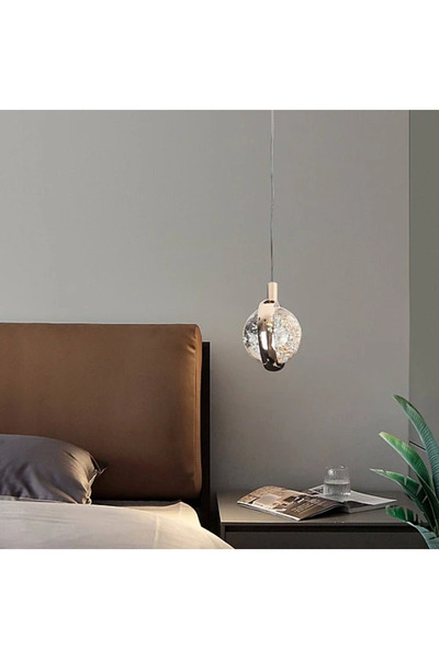 Humer نجف إليجانت برايم علاقي مفرد ذهبي مع لون الانارة 3اضاءات متغيرة 7 واط م...