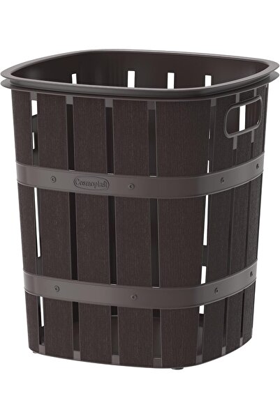Cosmoplast سلة غسيل سيدراغرين، 33 لترًا، بني داكن