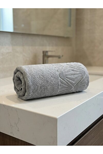 serelya منشفة يد من صدف المحار - 50×90 سم، 250 جرام، 100% قطن