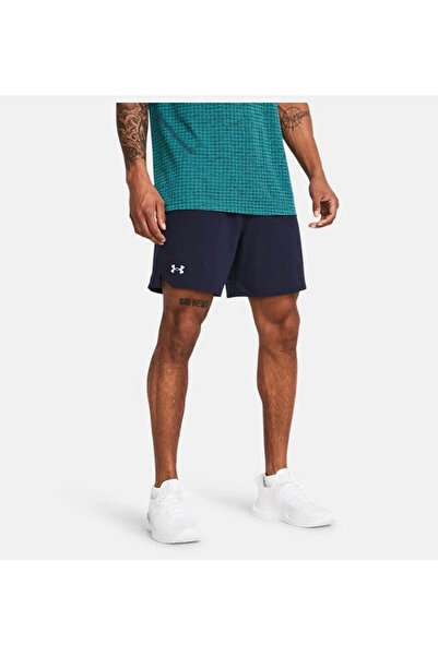 Under Armour شورت رجالي من Ua Vanish منسوج باللون الأزرق الداكن 1373718-410