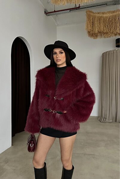 CKSpor Belt Detail Premium Faux Fur