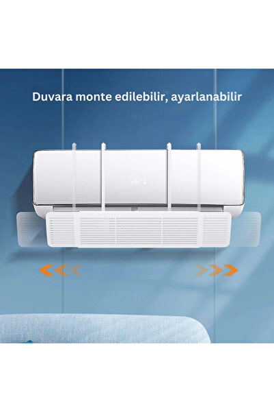 Genel Markalar EtaShop Ayarlanabilir Delikli Klima Hava Yönlendirici Universal Split Klima Rüzgar Perdesi, Klima Ça