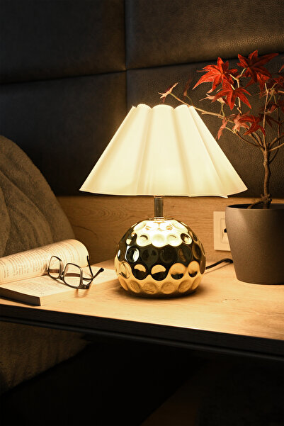 LUMINZO مصباح طاولة فاخر من رايدن مودرن جولد ديكوراتيف أباجور