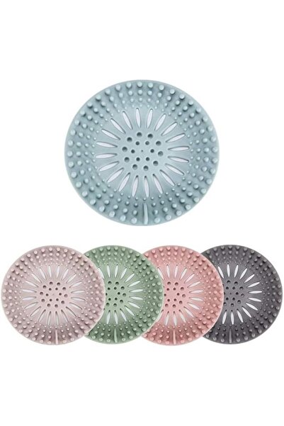 ECVV 5 Pack Silicone Hair Catcher Stopper, Bathroom Bathtub Drain Covers, Dia...