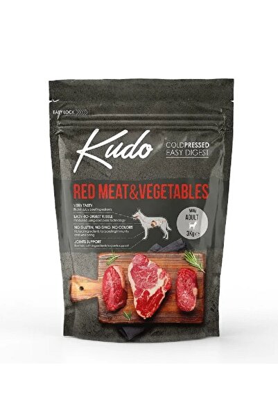 Danube Petfoods Kudo Adult Mini - Hrană uscată, presată la rece - Carne roșie...