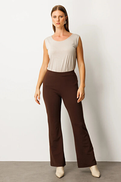 ON TRİKO اينس اف قماش مجدّل اي واسع الأرجل ايت 64164