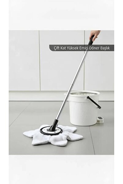 siriustex Mop Ucu – Mega Boy Yuvarlak Paspas Yedek Ucu | Çizmez & Sessiz Temi...