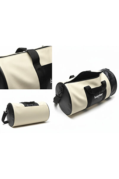 baydar Premium Vegan Deri Su Geçirmez Duffle Spor ve Seyahat Çantası-Fitness ve Günlük Kullanım - Unisex