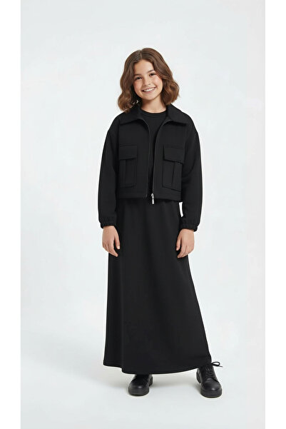 Jannock Set fustă lungă cu jachetă pentru fetiță-AÜT-1040