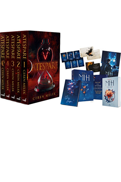 İndigo Kitap Ateşpare 5 Kitaplık Kutulu Set - Ciltli ve Mıh 1 Kör Talih Hediy...