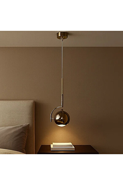 Humer نجف مودرن ذهبي لون الانارة 3اضاءات 60 واط مفرد