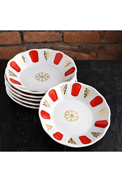 UNDHOME Melamine Tea Plate 18 Pieces Traditional Turkish Tea Cup Coasters