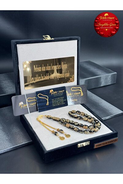 Tesbih-i Hazır Tesbihçilik Kişiye Özel isimli 24 Ayar Altın Parçacıklı TESBİH...