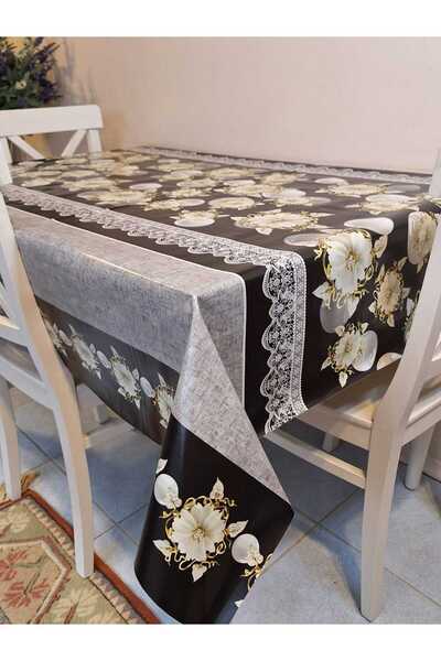 Başak Ev Tekstili Fiber Pvc Tablecloth – Modern, Durable, Wipeable, and Styli...