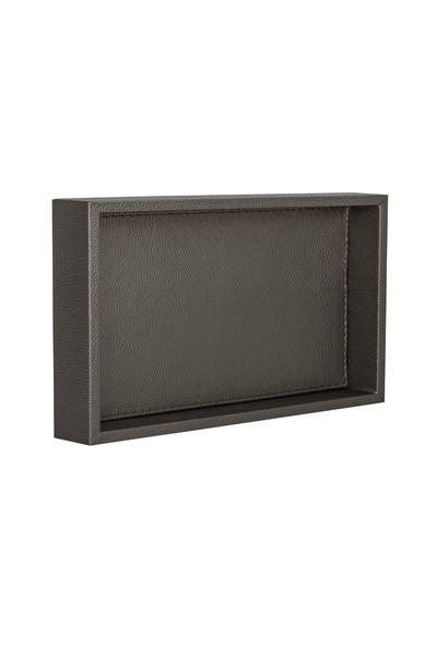 MOENAStudio Medium Size Bronze Gilded Faux Leather Tray
