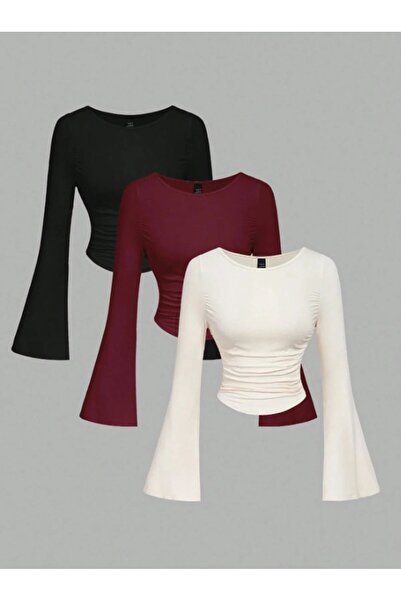 Keywest Wide Neck Basic Spanish Sleeve Bodysuit