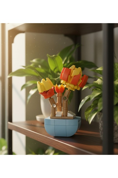 ctoy 101 Parça Çiçek Buketi Micro Block - Eğitici Lego Seti