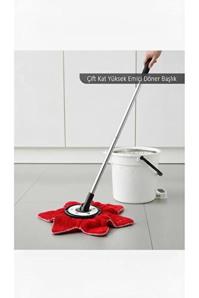 siriustex Mop Ucu – Mega Boy Yuvarlak Paspas Yedek Ucu | Çizmez & Sessiz Temi...