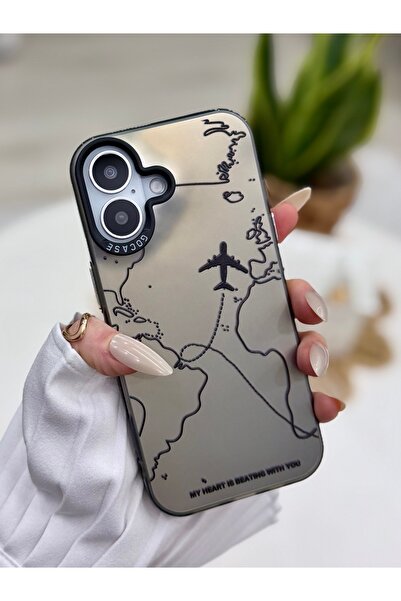 Go Aksesuar iPhone 17 Compatible Fingerprint Resistant Printed Pattern Metall...