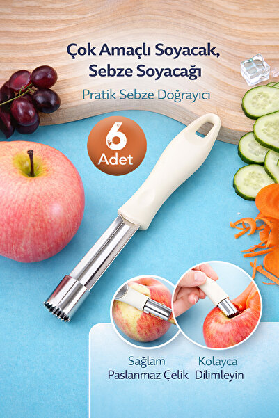 KCA HOME Çok Amaçlı Oyma Aparatı, Sebze Oyucu, Çelik Rende Oyucu, Pratik Sebz...