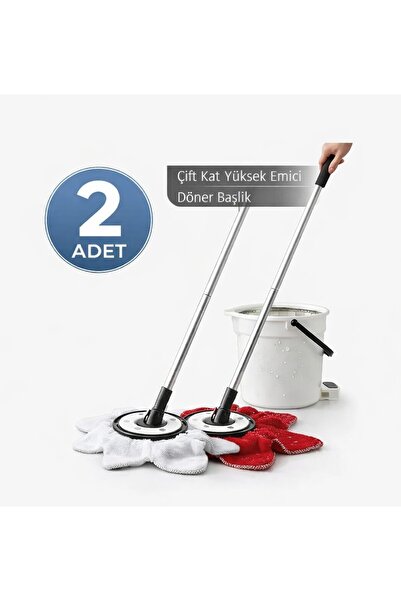 siriustex Mop Ucu – Mega Boy Yuvarlak Paspas Yedek Ucu | Çizmez & Sessiz Temi...