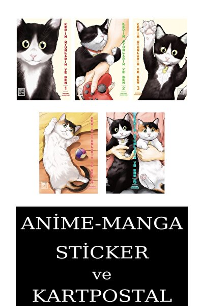 Athica Kedim Oyunlarım ve Ben 1-2-3-4-5 Manga Seti (5 KİTAP) / Anime-Manga St...