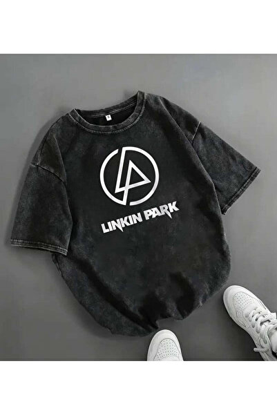 Le Savu Washable Rock Series Linkin Park Logo Printed Unisex Oversized Vintag...