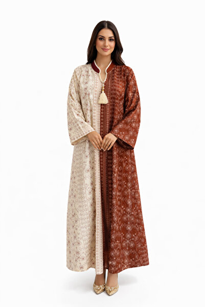 THOGUE Women's Jacquard Jalabiya with Beads