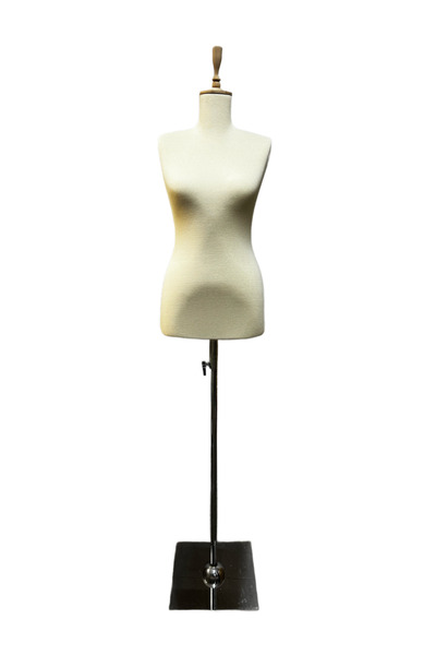 MD Vİtrin Dekorasyon 38 Beden Krem Ribana Kumaşlı Kolsuz Terzi Prova Mankeni ...