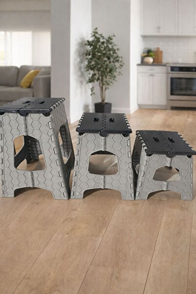 MB PLAS KATLANABİLİR TABURE SETİ KÜÇÜK ORTA BÜYÜK BOY